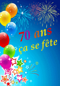 70 ans de joie sous les &eacute;toiles brillantes